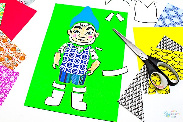 Arty Crafty Kids | Art ideas for Kids | Sherlock Gnomes Pop Art - a fun and creative pop art idea for kids, featuring the characters of #sherlockgnomes #sponsored #kidsart #freetemplate