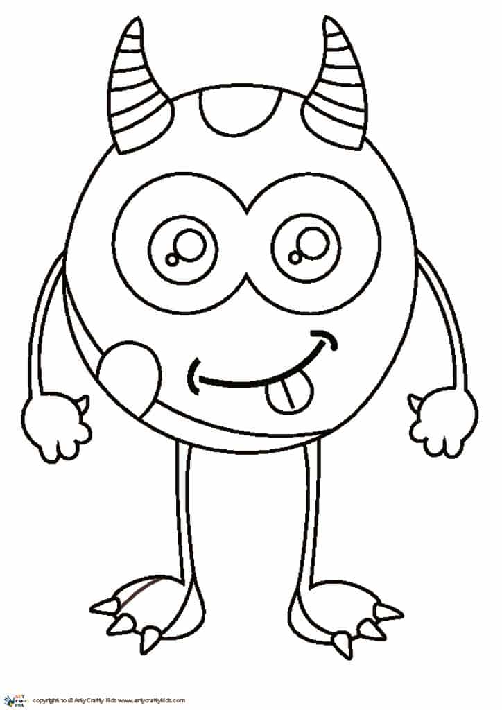 Monster Outline Template