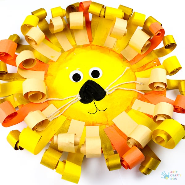 Curly Paper Plate Lion Craft Arty Crafty Kids