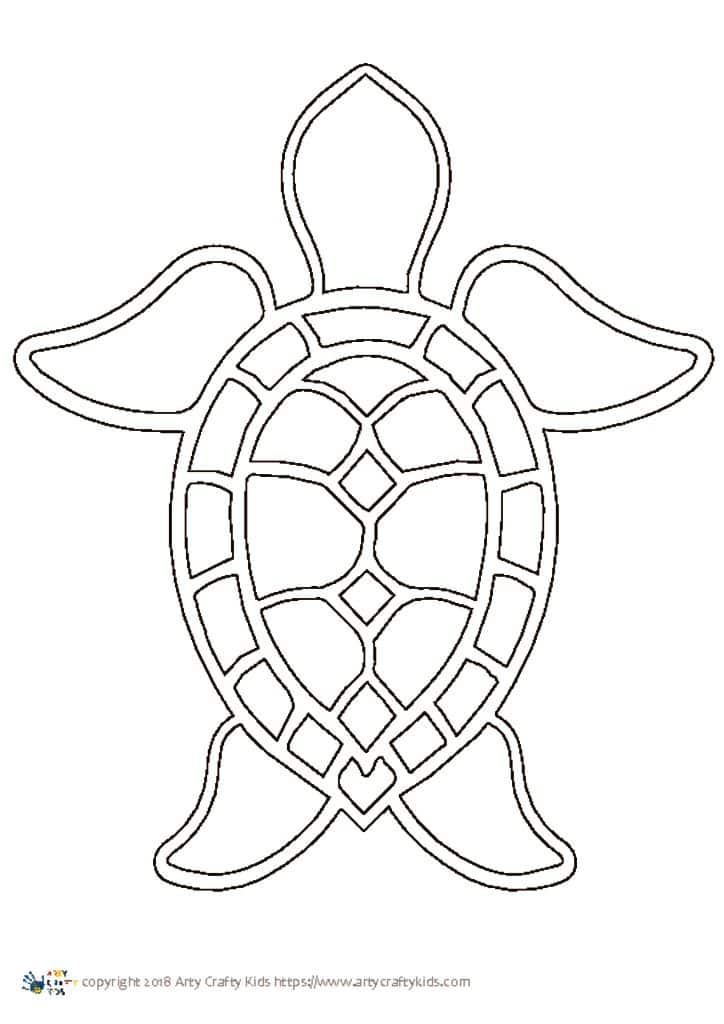 Sea Turtle Template Printable