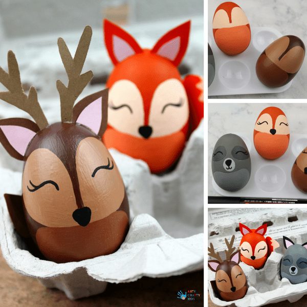 Arty Crafty Kids | Easter Crafts for Kids | Woodland Animal Easter Egg Craft