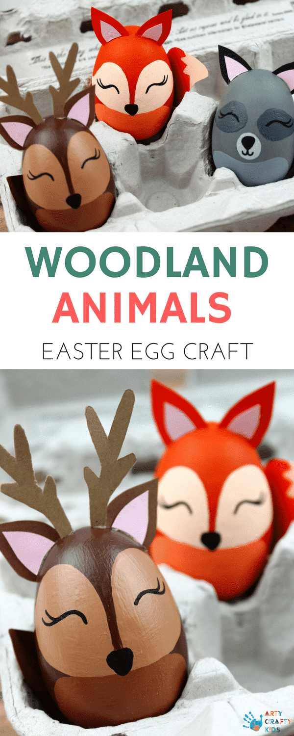 Arty Crafty Kids | Easter Crafts for Kids | Woodland Animal Easter Egg Craft