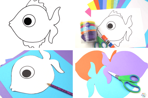 Arty Crafty Kids | Craft | Easy Woven Fish Craft | A fabulous fish craft, with a woven element that adds colour and is great for building fine motor skills. The perfect kids crafts for an Under the Sea unit! #underthesea #easycrafts #kidscrafts #fishcrafts