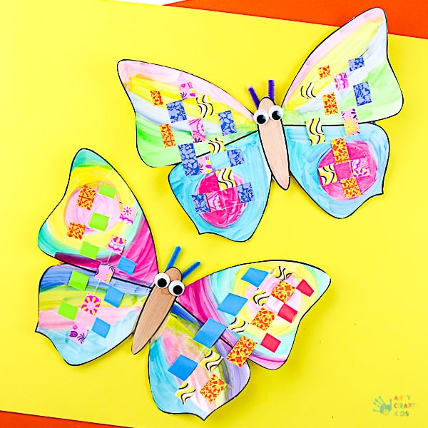 Colorful Paper Butterfly Craft - Easy Peasy and Fun