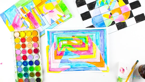 Arty Crafty Kids | Art Ideas for Kids | Cool Handprint Art, exploring warm and cool shades. Great for basic colour-mixing! #artforkids #kidsart #artclass