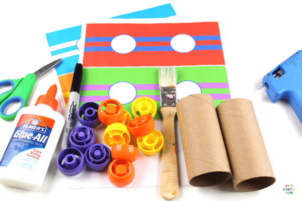 Paper Tube Race Cars - Craft Ideas for Kids - A cool car craft for kids using the humble toilet tube! #kidscraft