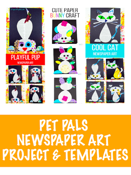 Arty Crafty Kids - Pet Pals Newspaper Art Project & Template Book