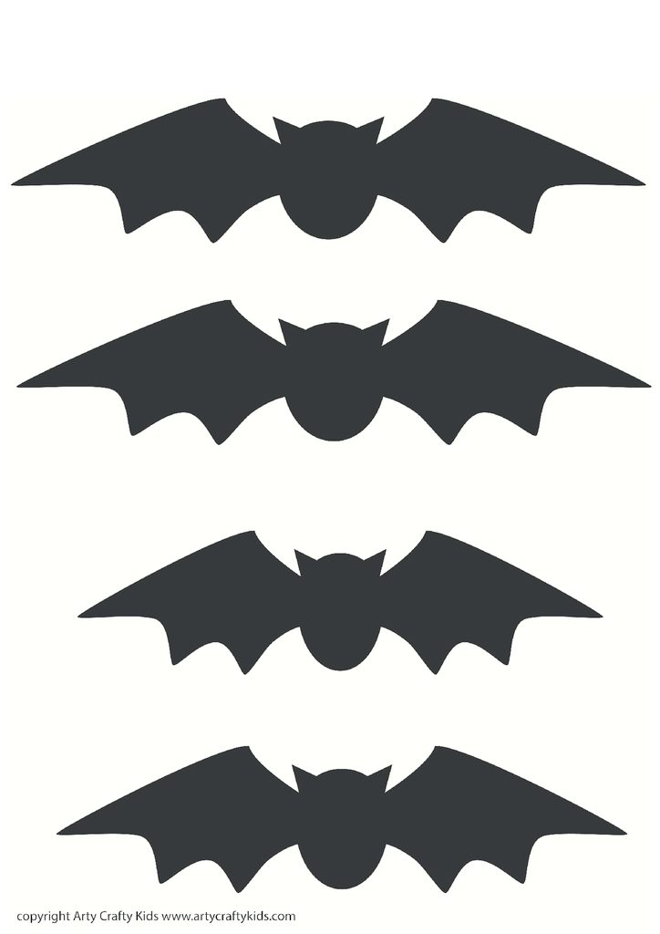 Bat Silhouettes Arty Crafty Kids