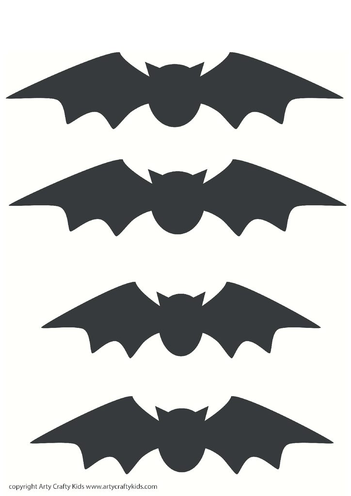 Bat Silhouettes - Arty Crafty Kids