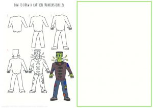 thumbnail of How to Draw a Cartoon Frankenstein 2