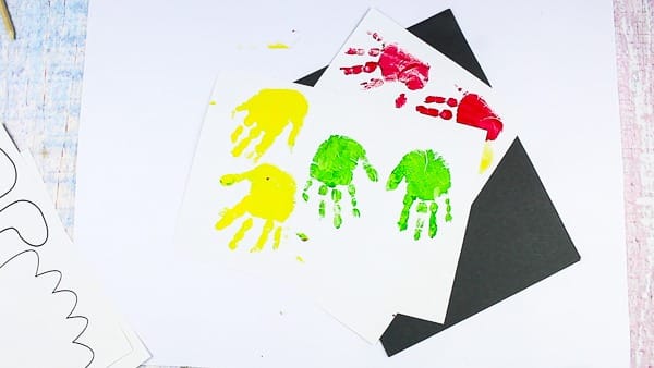 Arty Crafty Kids | Big Hand Paper Monster Craft - Add your Arty Crafty Kids handprint to create a moving grooving Big Hand Monster! A fun and playful monster craft for Halloween, with a choice of 4 monster templates.