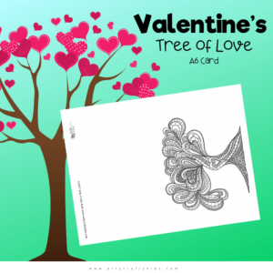 Valentines Tree of Love A6 Card