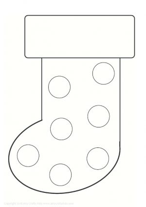 thumbnail of Christmas Stocking with Circles