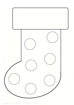 thumbnail of Christmas Stocking with Circles