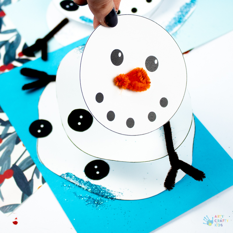 Melting Snowman Paper Craft - Arty Crafty Kids
