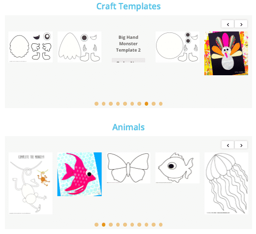 Arty Crafty Kids Club Templates