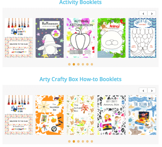 Arty Crafty Kids Club Templates