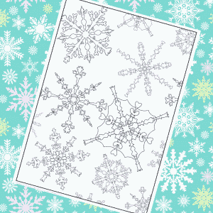 Snowflake Colouring Page for Kids