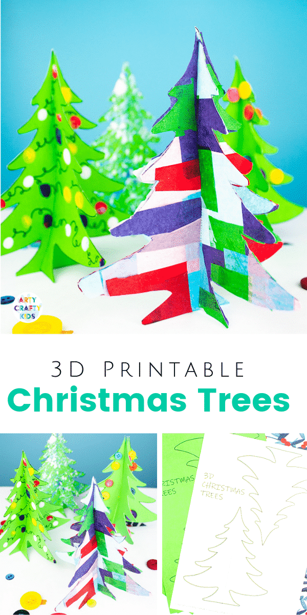 3D Printable Christmas Tree Craft - Arty Crafty Kids