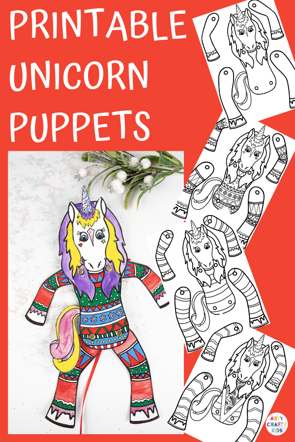 Free Printable Build a Unicorn Craft - Pjs and Paint