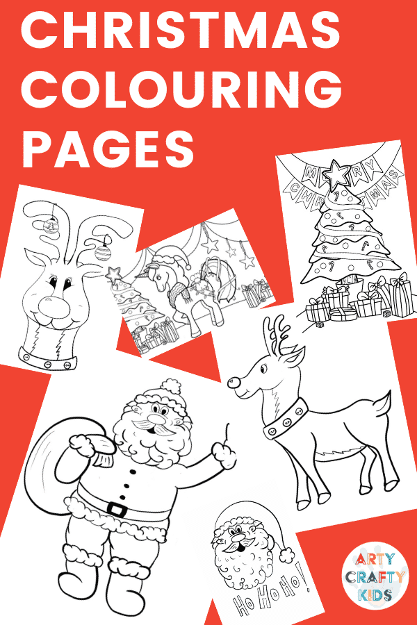 Arty Crafty Kids | Children's Christmas Colouring Pages #printable #kidscolouring #coloringpages