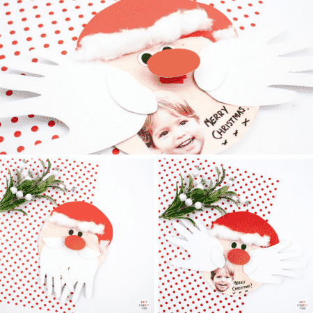 Santa Handprint Craft - Arty Crafty Kids