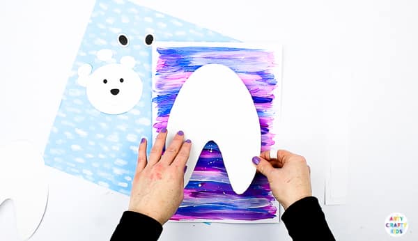 Arty Crafty Kids | 3D Polar Bear Winter Craft for kids! Challenge creativity with this playful and fun Printable Polar Bear Craft that wobbles and bounces #kidscrafts #wintercrafts #printable #templates #template #preschoool #earlyyears