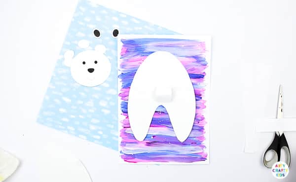 Arty Crafty Kids | 3D Polar Bear Winter Craft for kids! Challenge creativity with this playful and fun Printable Polar Bear Craft that wobbles and bounces #kidscrafts #wintercrafts #printable #templates #template #preschoool #earlyyears