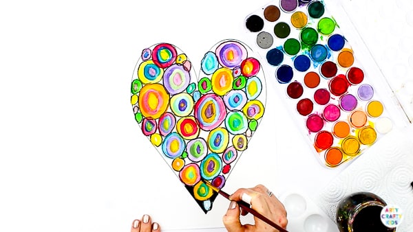 Heart drawing for kids