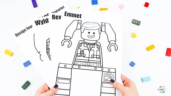 Lego Movie Printable Character Puppets Arty Crafty Kids