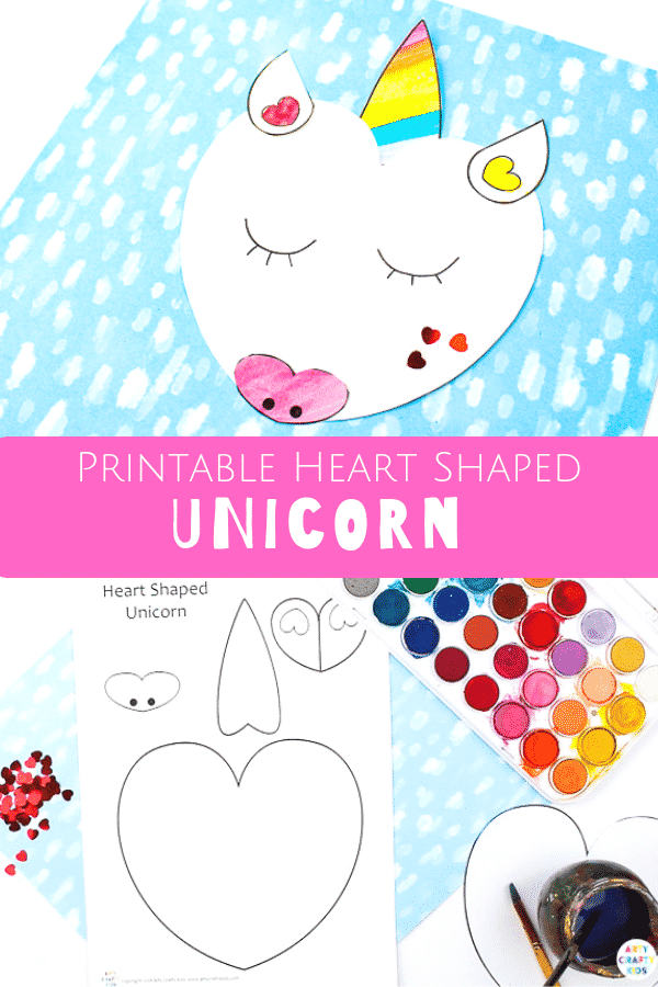 Heart Shaped Unicorn Craft