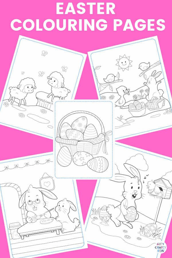 Arty Crafty Kids | The Easter Colouring and Activity Book. This printable 25 page NO-PREP Easter Activity Booklet will have your Arty Crafty Kids colouring, counting and practising their tracing skills.