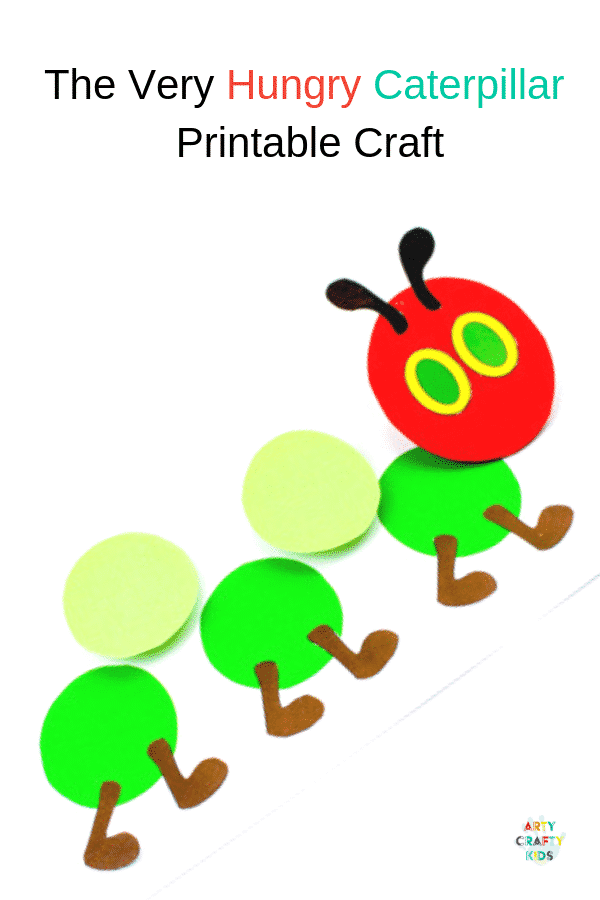 Arty Crafty Kids | The Very Hungry Caterpillar Printable Craft for kids to make. Perfect for covering bug and butterfly life-cycle topics. Download the Caterpillar Template to get started @artycraftykids