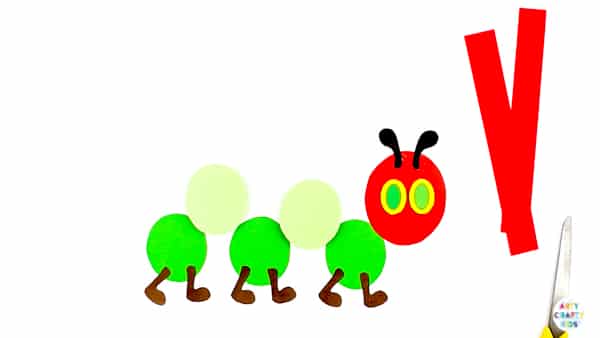 Arty Crafty Kids | The Very Hungry Caterpillar Printable Craft for kids to make. Perfect for covering bug and butterfly life-cycle topics. Download the Caterpillar Template to get started @artycraftykids