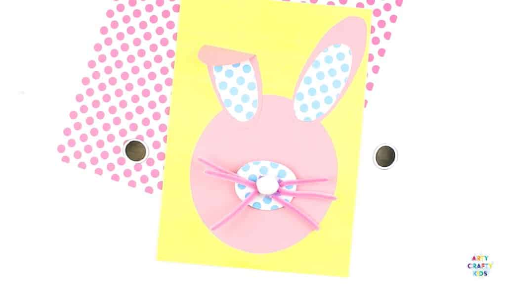 Arty Crafty Kids | Bobble Nose Paper Easter Bunny Craft for kids to make. A sweet and simple Bunny Spring or Easter Craft for Kids with a printable bunny template @artycraftykids