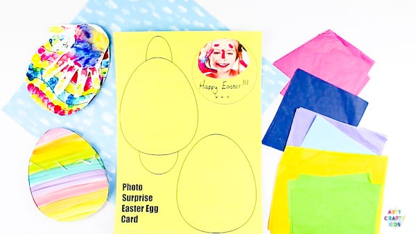 Arty Crafty Kids | How to make a Kid-Made Easter card. Complete with Easter Egg templates!