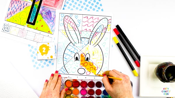 Arty Crafty Kids | Roll the Dice, Draw & Colour Kids Easter Activity - A fun, engaging and creative art idea for kids, with a choice of 5 Printable Easter Templates.