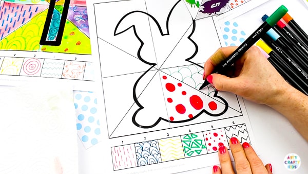 Arty Crafty Kids | Roll the Dice, Draw & Colour Kids Easter Activity - A fun, engaging and creative art idea for kids, with a choice of 5 Printable Easter Templates.