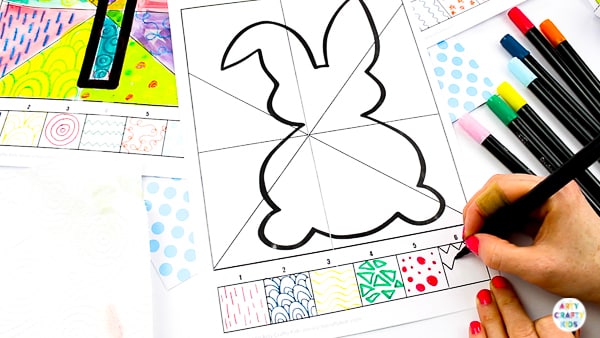 Arty Crafty Kids | Roll the Dice, Draw & Colour Kids Easter Activity - A fun, engaging and creative art idea for kids, with a choice of 5 Printable Easter Templates.