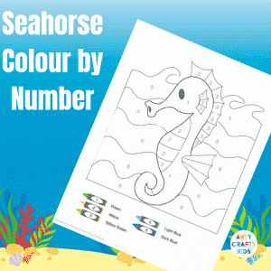 Seahorse Colour by Number