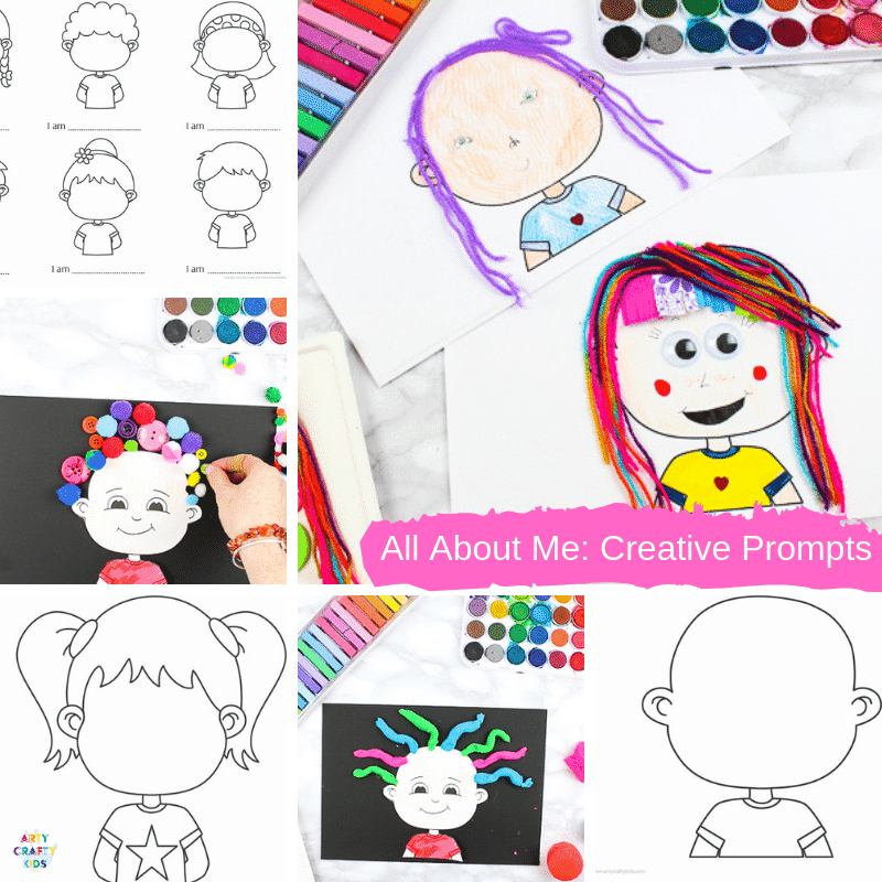 All About Me Drawing Activity For Kids Arty Crafty Kids