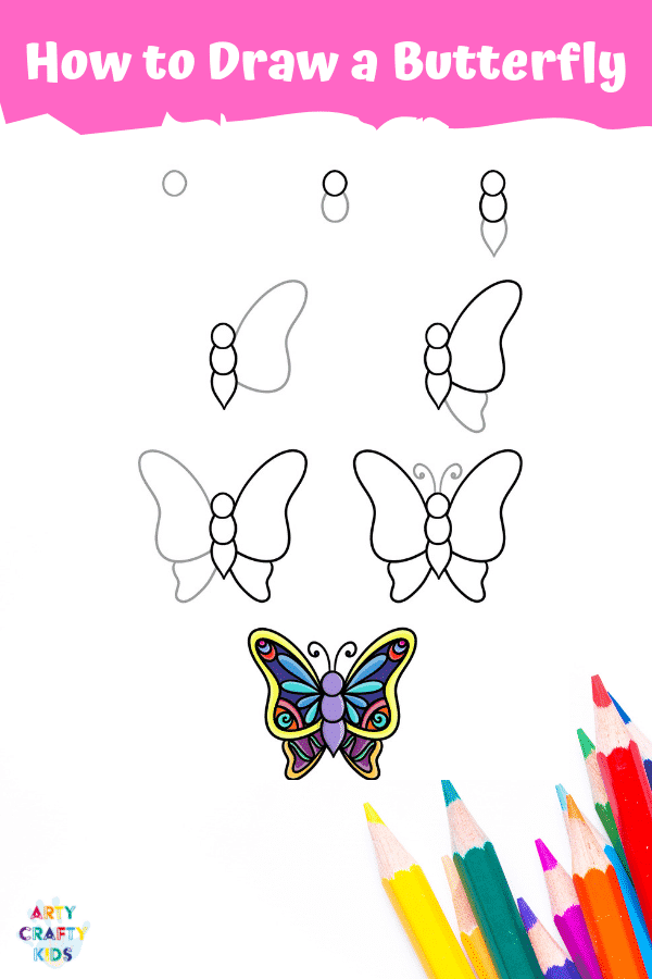 How to Draw a Butterfly - A fun drawing activity for Kids.