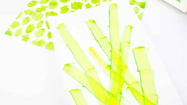 Arty Crafty Kids | Create a bamboo effect using the scrape painting technique. A fun art idea for kids to try.