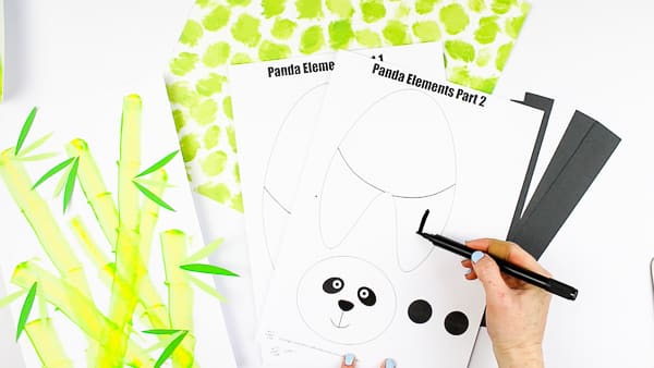 Arty Crafty Kids | 3D Panda Craft for Kids to make. Download the printable panda template to get started!