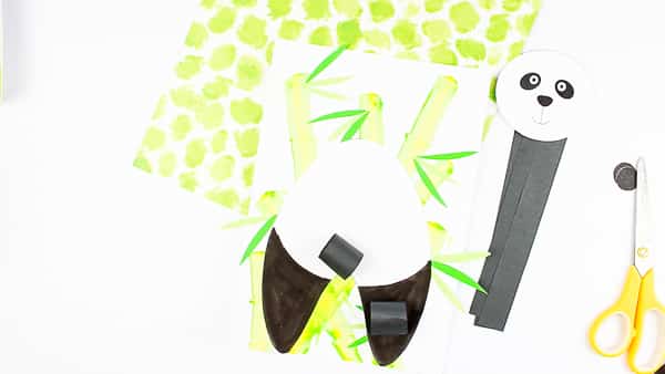 Arty Crafty Kids | 3D Panda Craft for Kids to make. Download the printable panda template to get started!