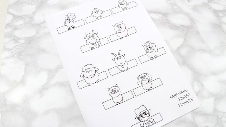 animal finger puppets printable free