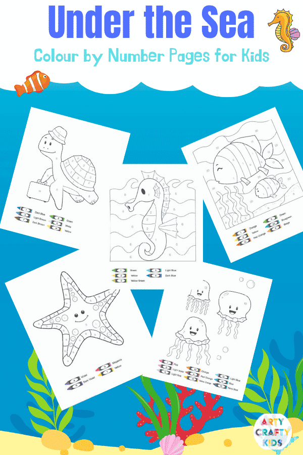 Printable Ocean Coloring Book for Kids - Arty Crafty Kids