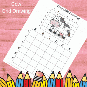 Cow Grid Drawing
