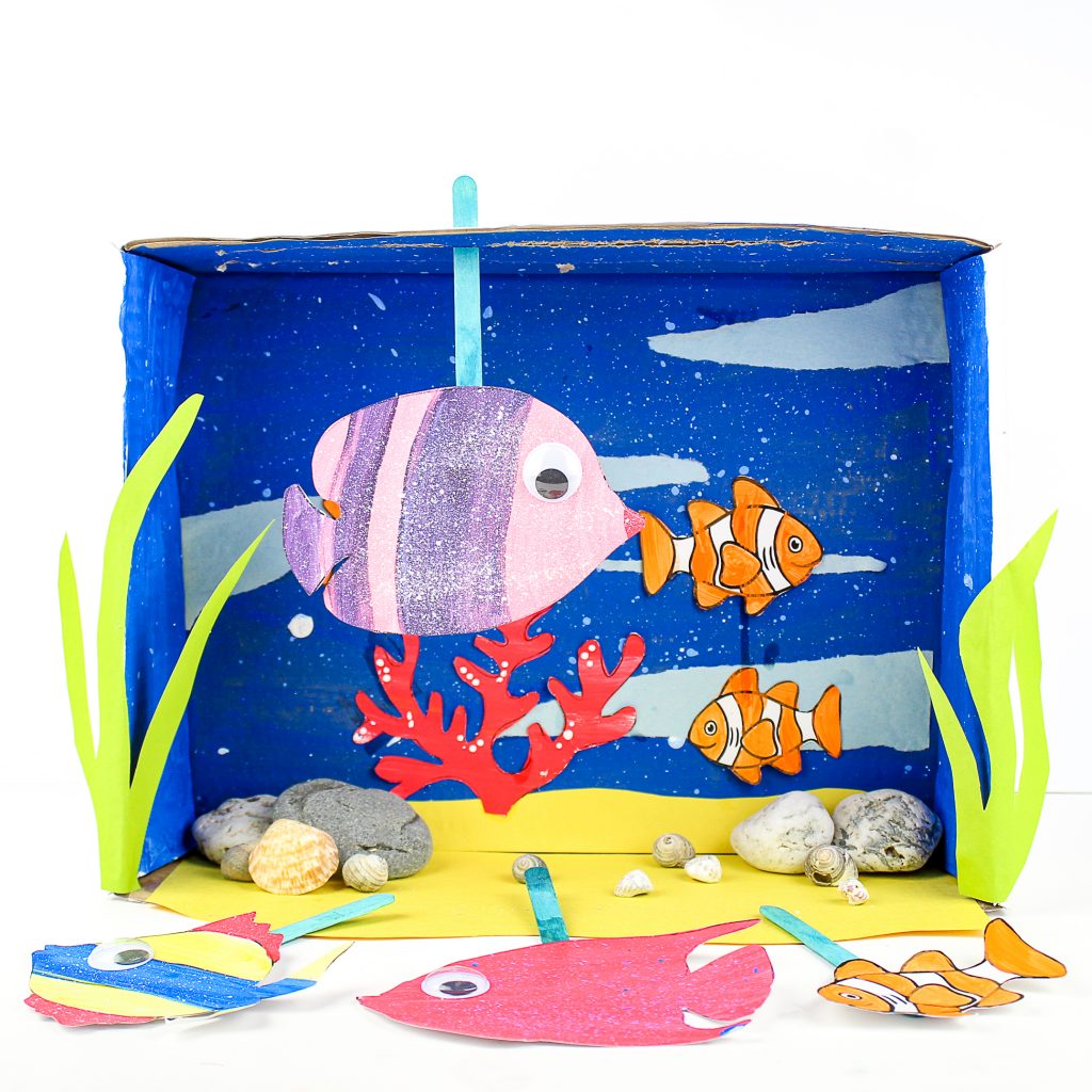 Build an under the sea aquarium with our printable fish templates.