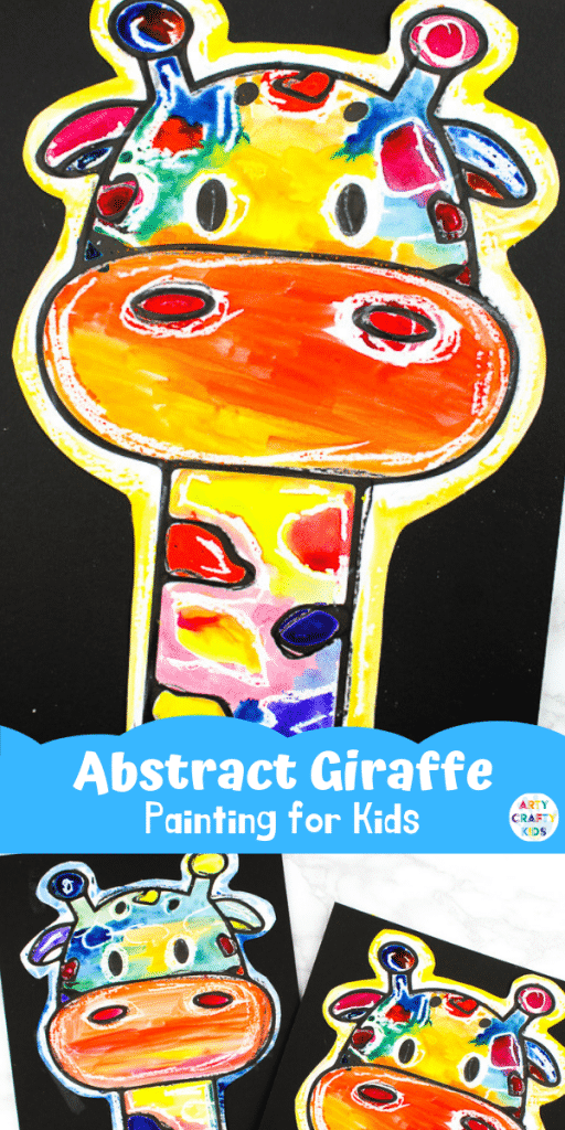 abstract giraffe painting